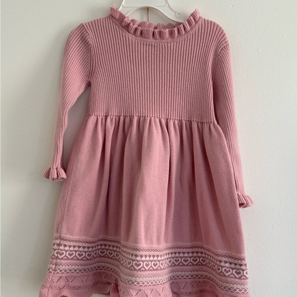 Pink Ruffled Kids Dress - Picture 2 of 5